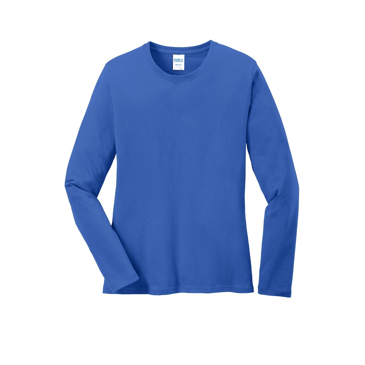 Port & Company® Core Cotton Colors Long Sleeve Ladies T-Shirt